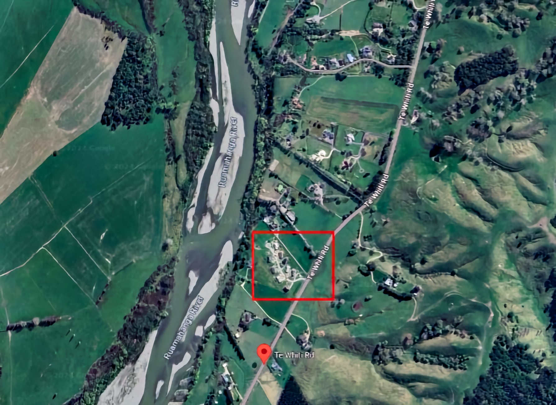 map of site Te Whiti South Lands Trust Papakāinga